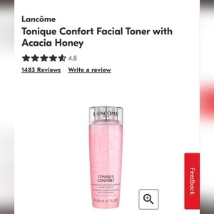 New Lancome tonique comfort.